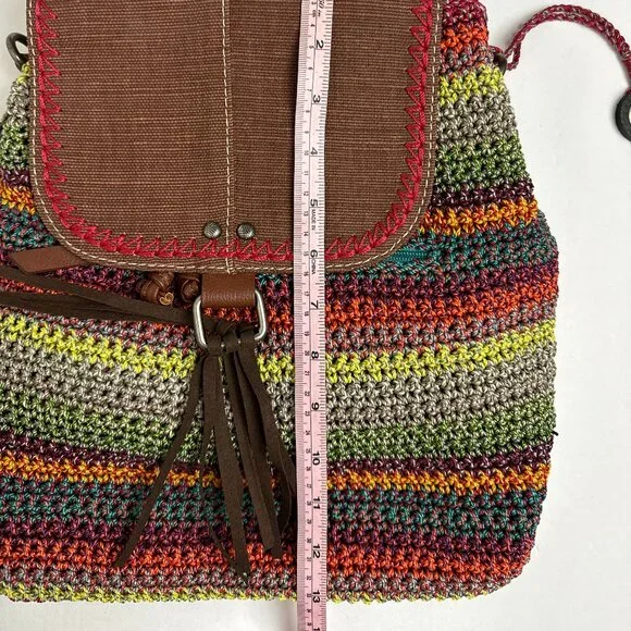 The Sak Avalon Convertible Crochet BackpackMulticolor Like NEW